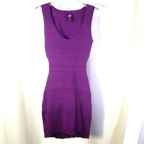 bebe Dresses & Skirts - Bebe | Cutout-Back Dress | Deep Purple | Sz M